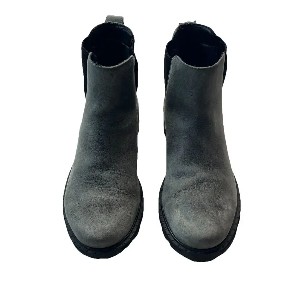 Sorel Boots Womens 9.5 Gray Lennox Waterproof Chelsea Gorpcore Outdoor Rugged